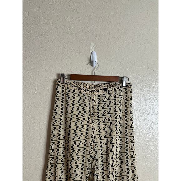 Gimaguas  Disco Pants Cream/Black Womans Small - Picture 5 of 9